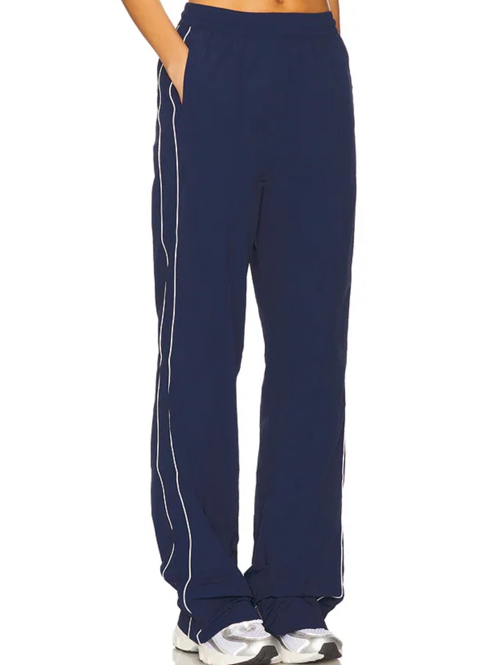Terra Pant in Navy & White